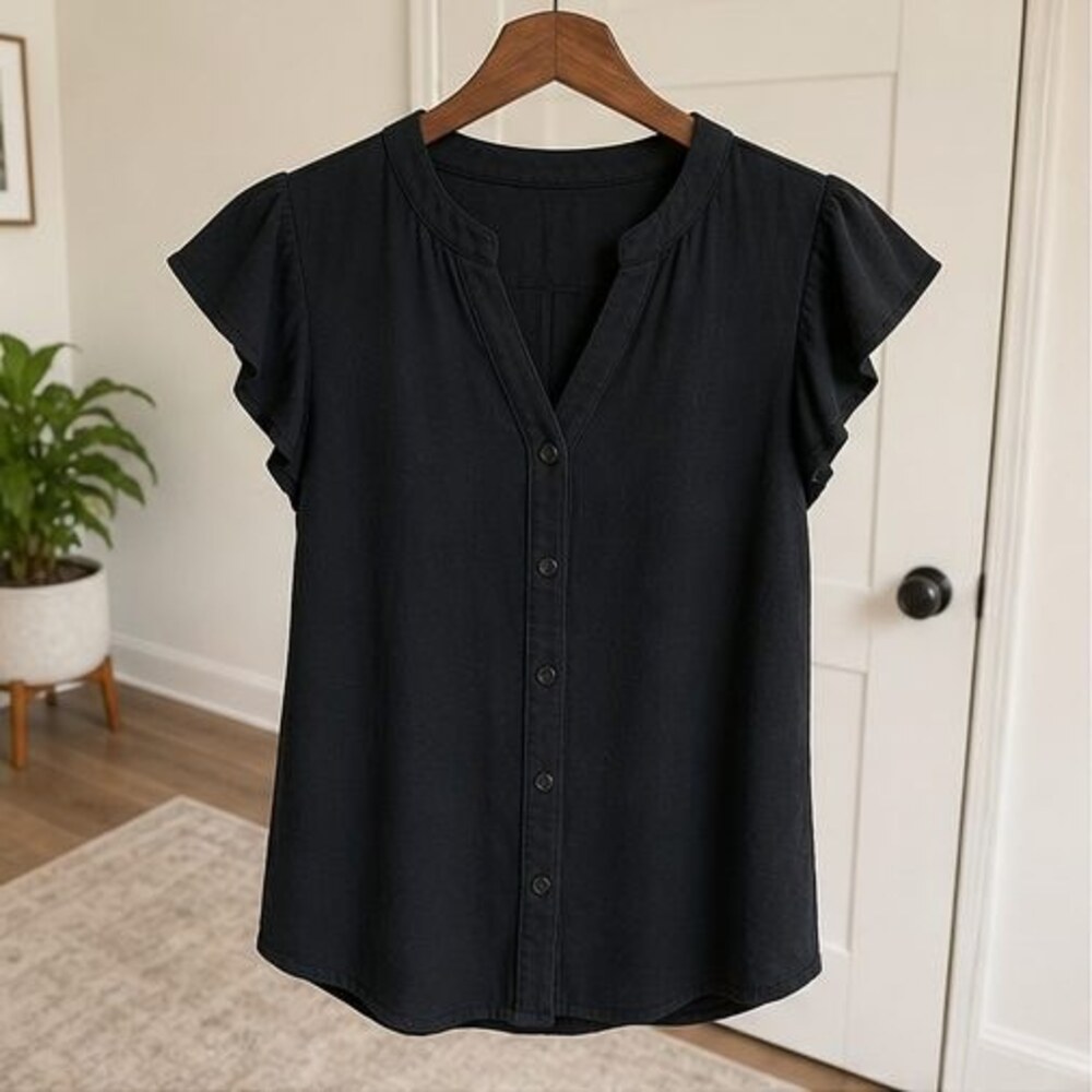 Black Peplum Top